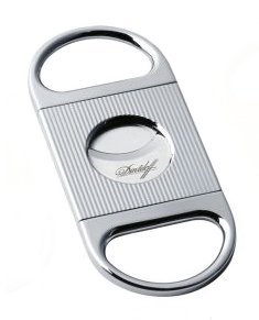 Davidoff Cigarren-Cutter Linien Diamantenschliff verchromt (2637)