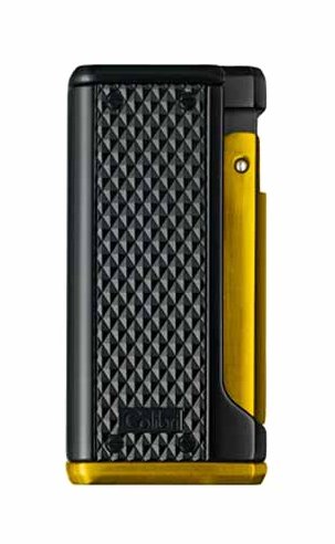 Colibri Monza III Zigarrenfeuerzeug schwarz-gelb (295037) Laser
