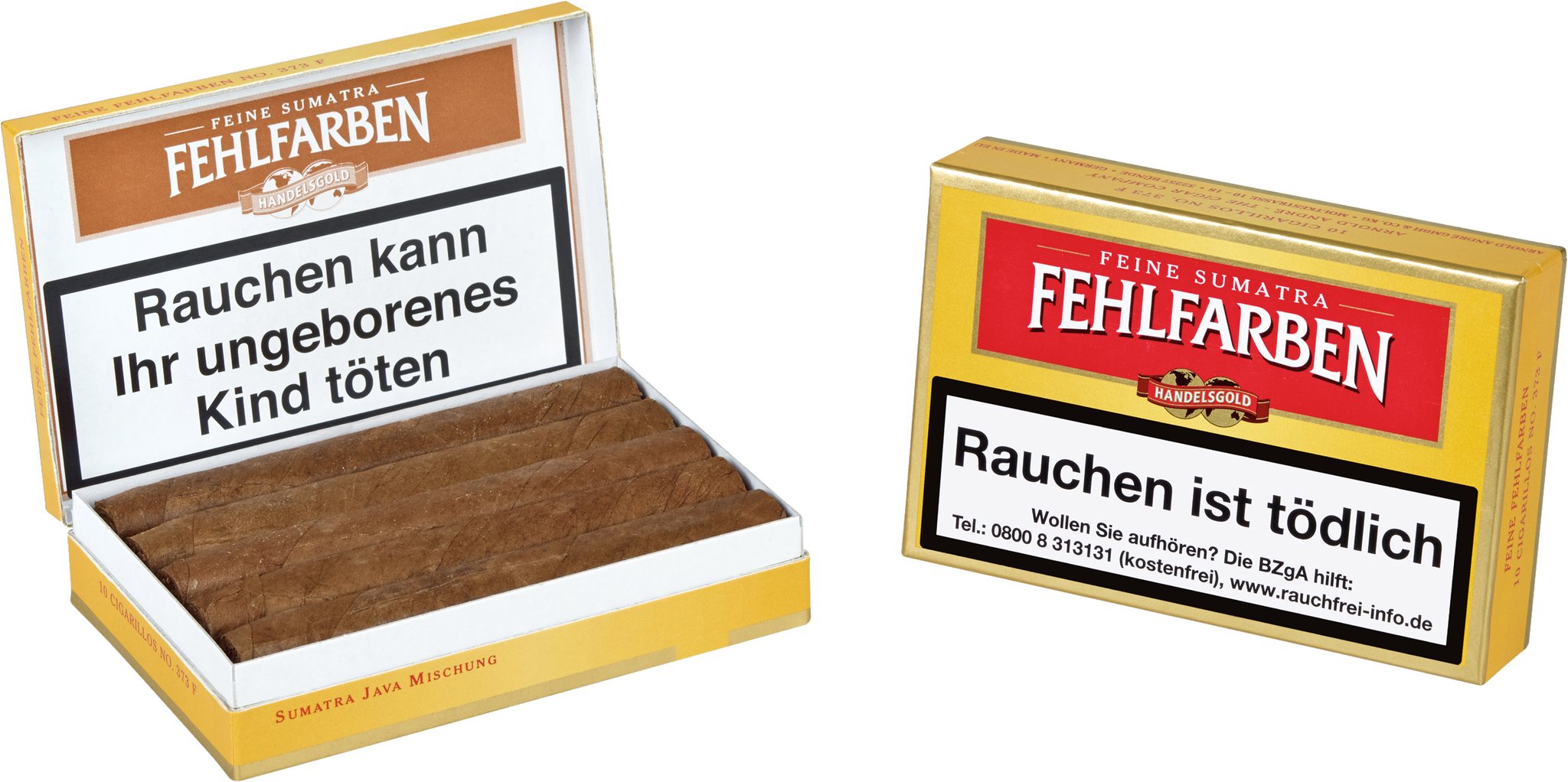 Handelsgold Zigarillos Feine Fehlfarben No. 373 F Detailbild