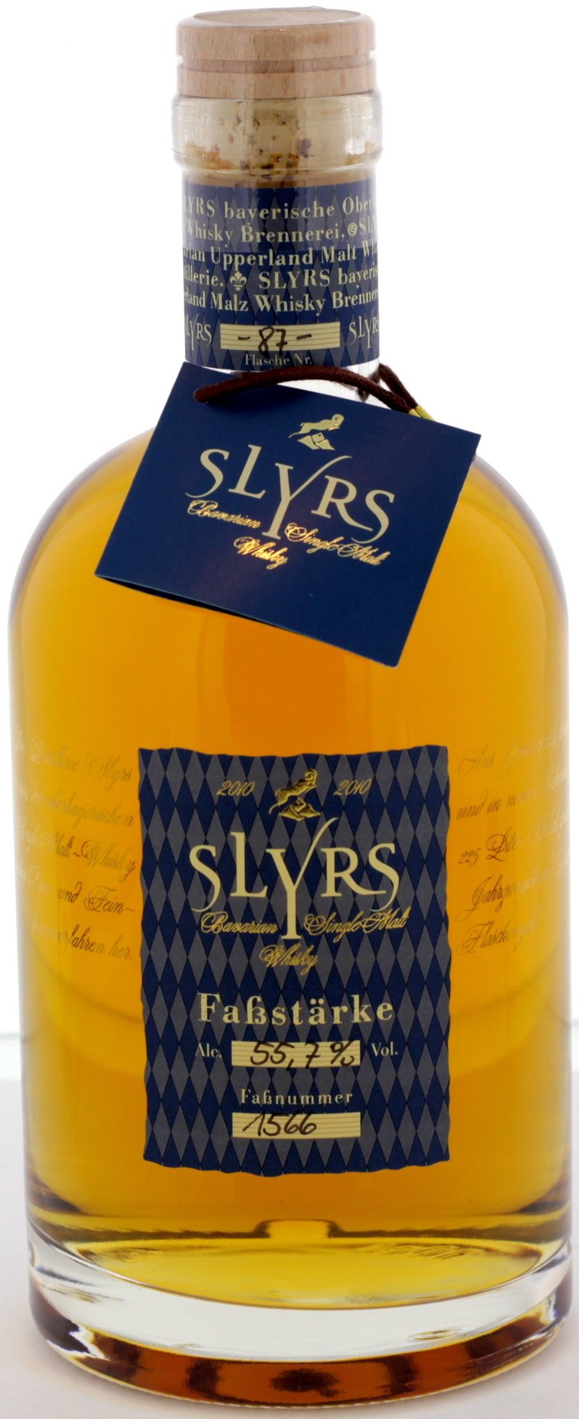 Slyrs Slyrs Bavarian Single Malt Whisky Whisky Fassstärke (blaues Etikett) 0,7l