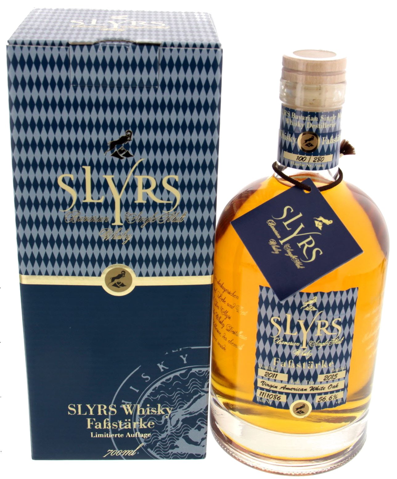 Slyrs Bavarian Single Malt Whisky Whisky Fassstärke 2015 0,7l Detailbild