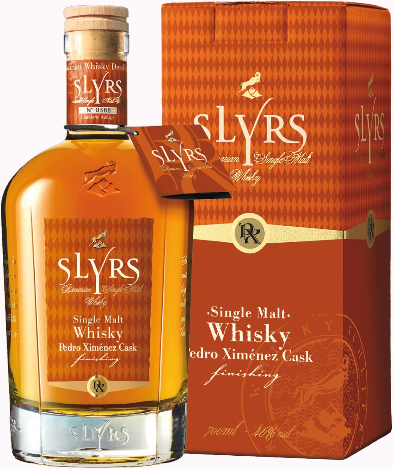 Slyrs Bavarian Single Malt Whisky Pedro Ximenez Cask Finish (0,7 l / 46 % Vol.) mit Verpackung