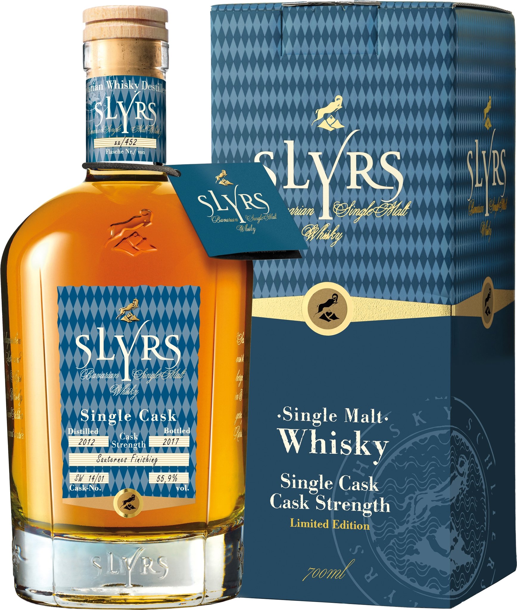Cask Strength Flasche mit Verpackung