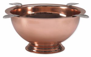 Tuttofumo Stinky Ashtray Classic Copper mit 4 Ablage- Kupfer Galvanisiert (CA-ST