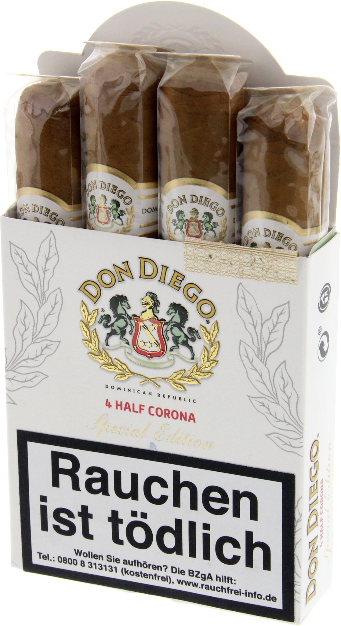 Don Diego Classic Half Corona Schachtel offen