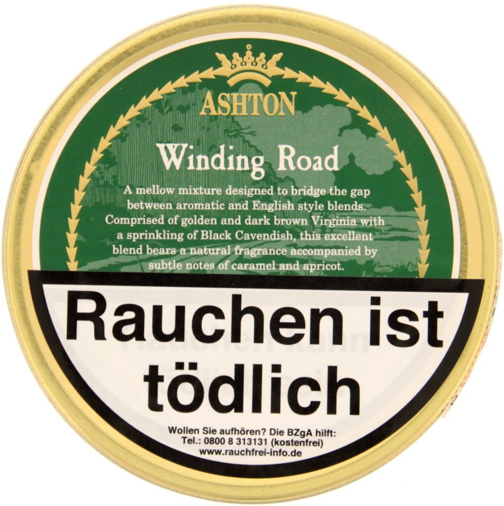 Ashton Pfeifentabak Winding Road 50g Dose