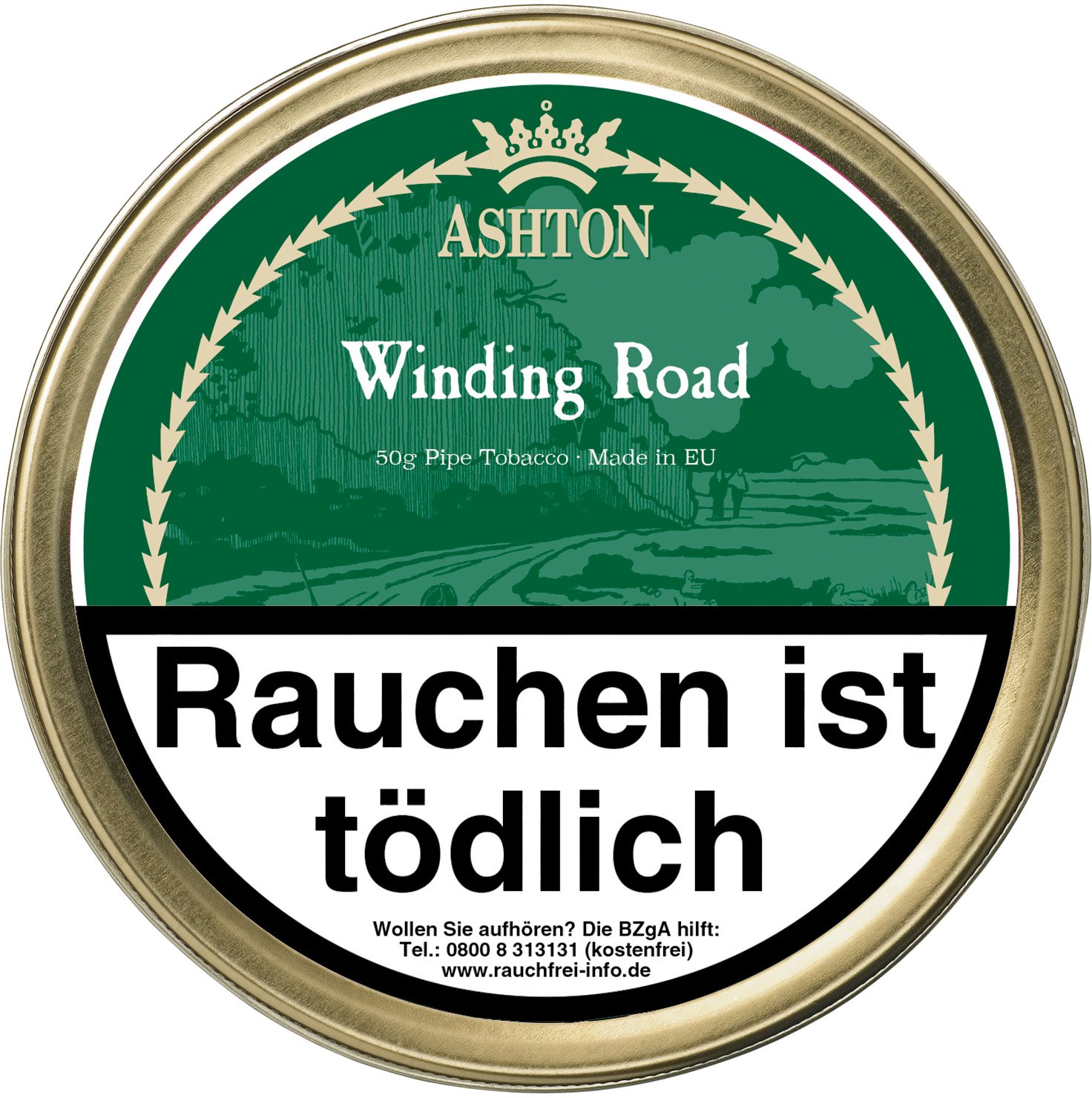 Ashton Pfeifentabak Winding Road 50g Dose