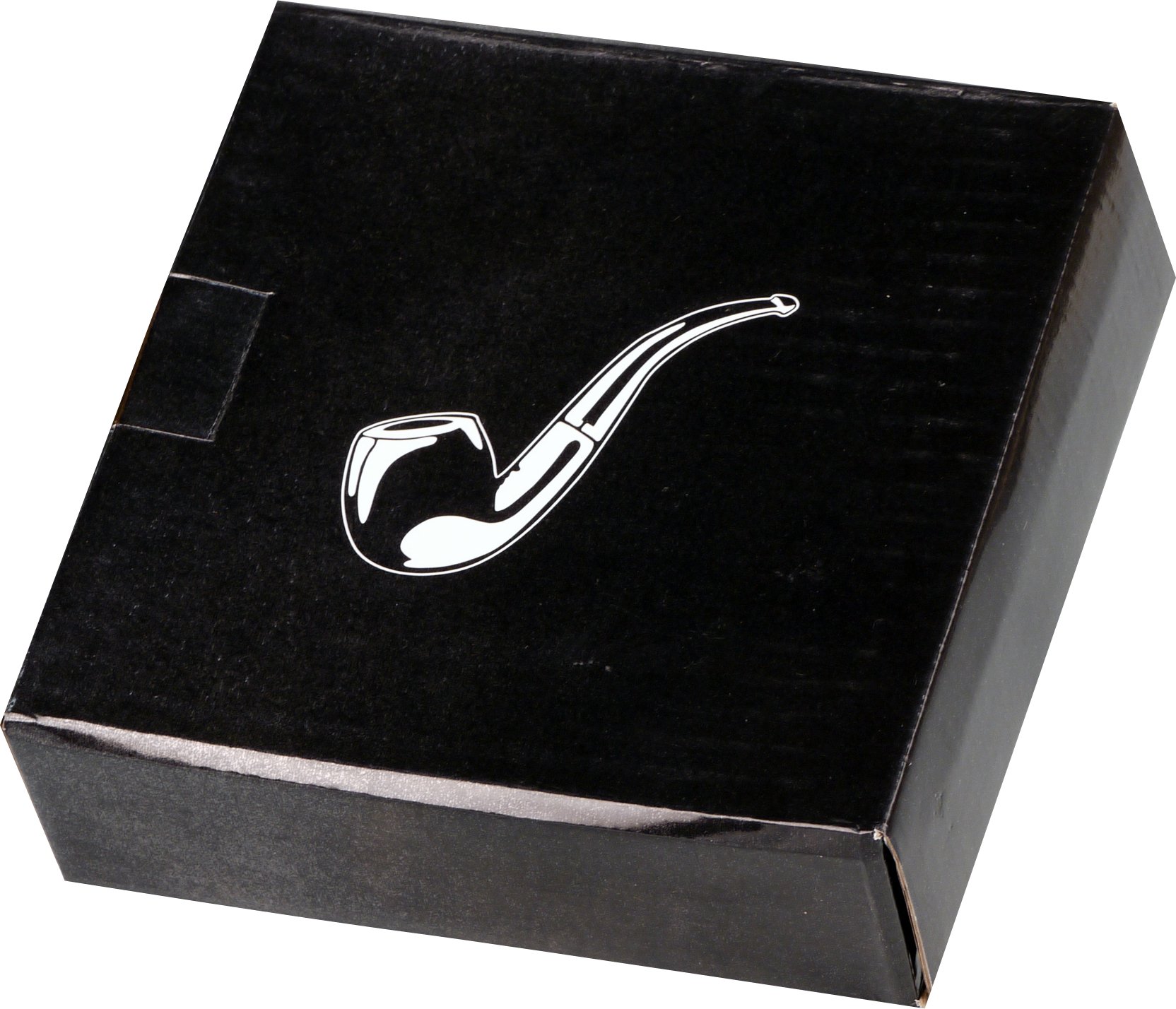 Pfeifenascher Rund schwarz glänzend mit 2 Ablagen (520715) Verpackung