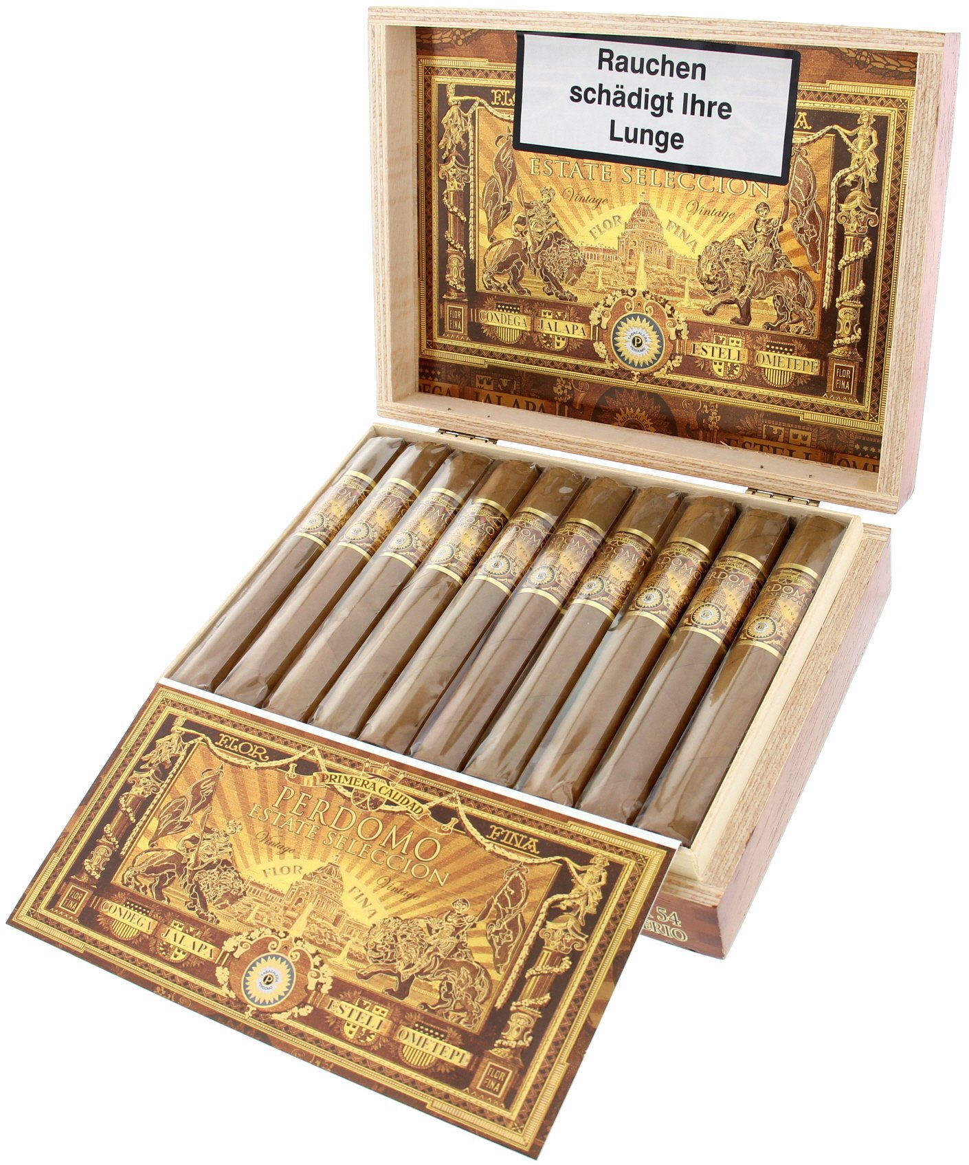 Perdomo Estate Seleccion ESV Connecticut Imperio Kiste offen