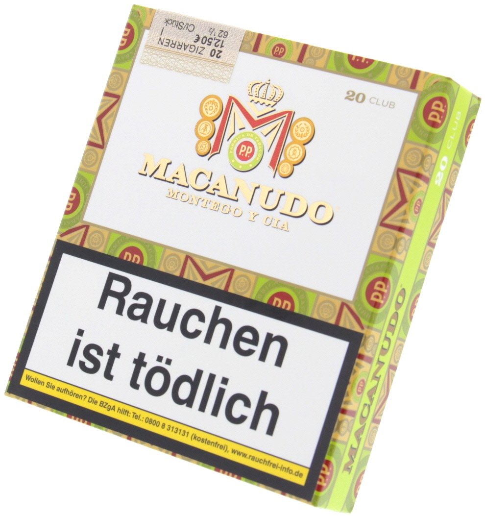 Macanudo CAFE Club Cigarillos 20er Packung
