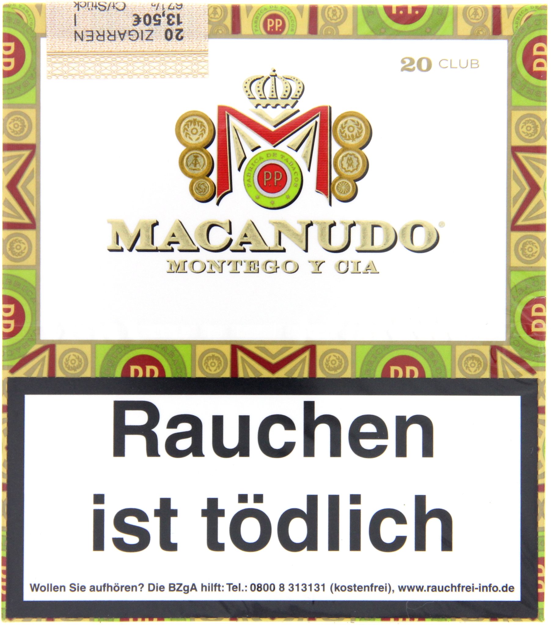 Macanudo CAFE Club Cigarillos 20er Packung