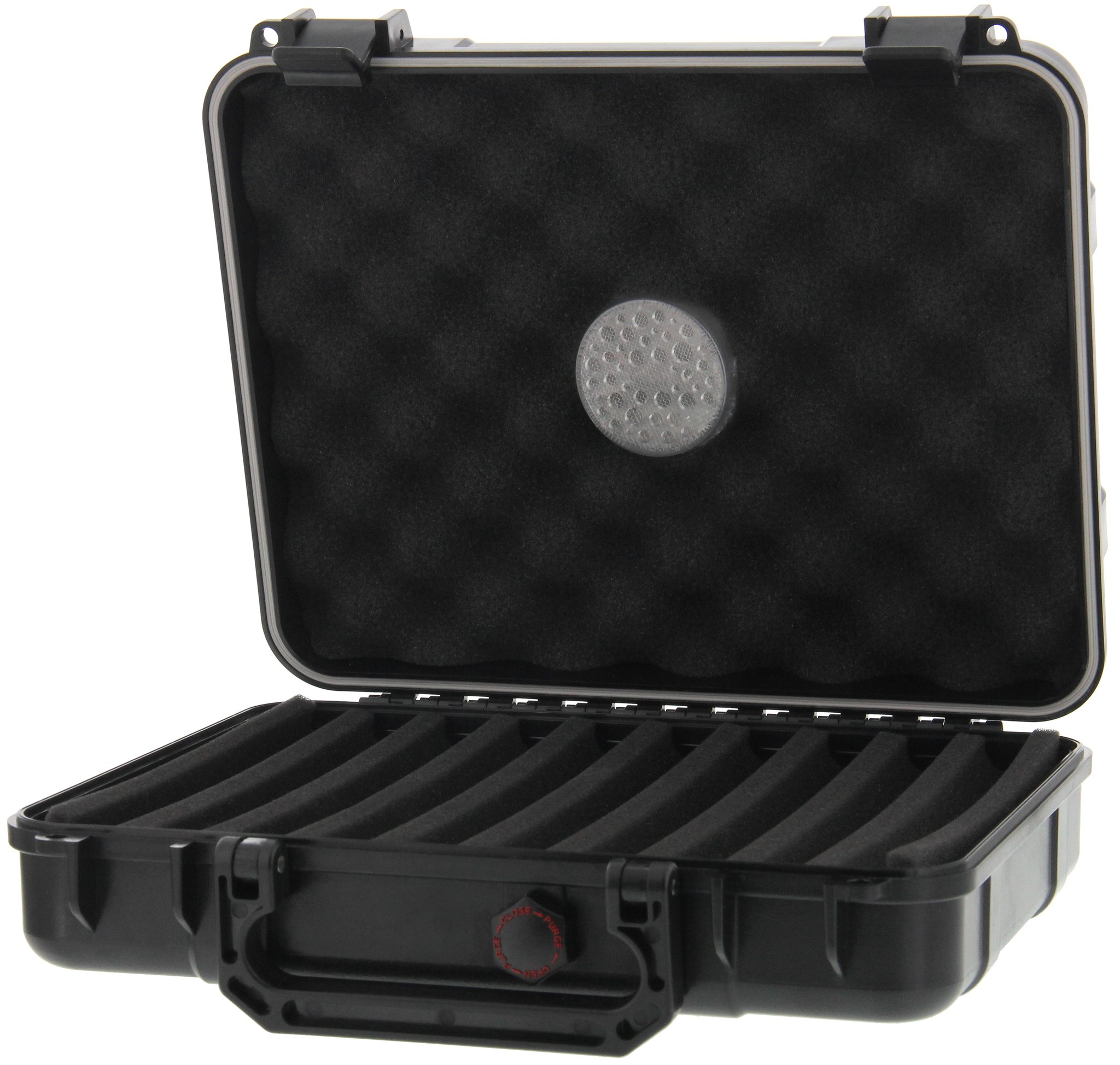 Xikar Reisehumidore Koffer für ca. 20 Zigarren (225XI) offen