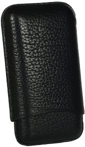 Martin Wess Premium Lederetui - Karabut Black 3er Robusto Karabut (591)