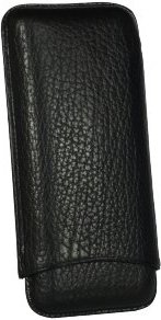 Martin Wess Premium Lederetui - Karabut Black 3er Corona Karabut (593)