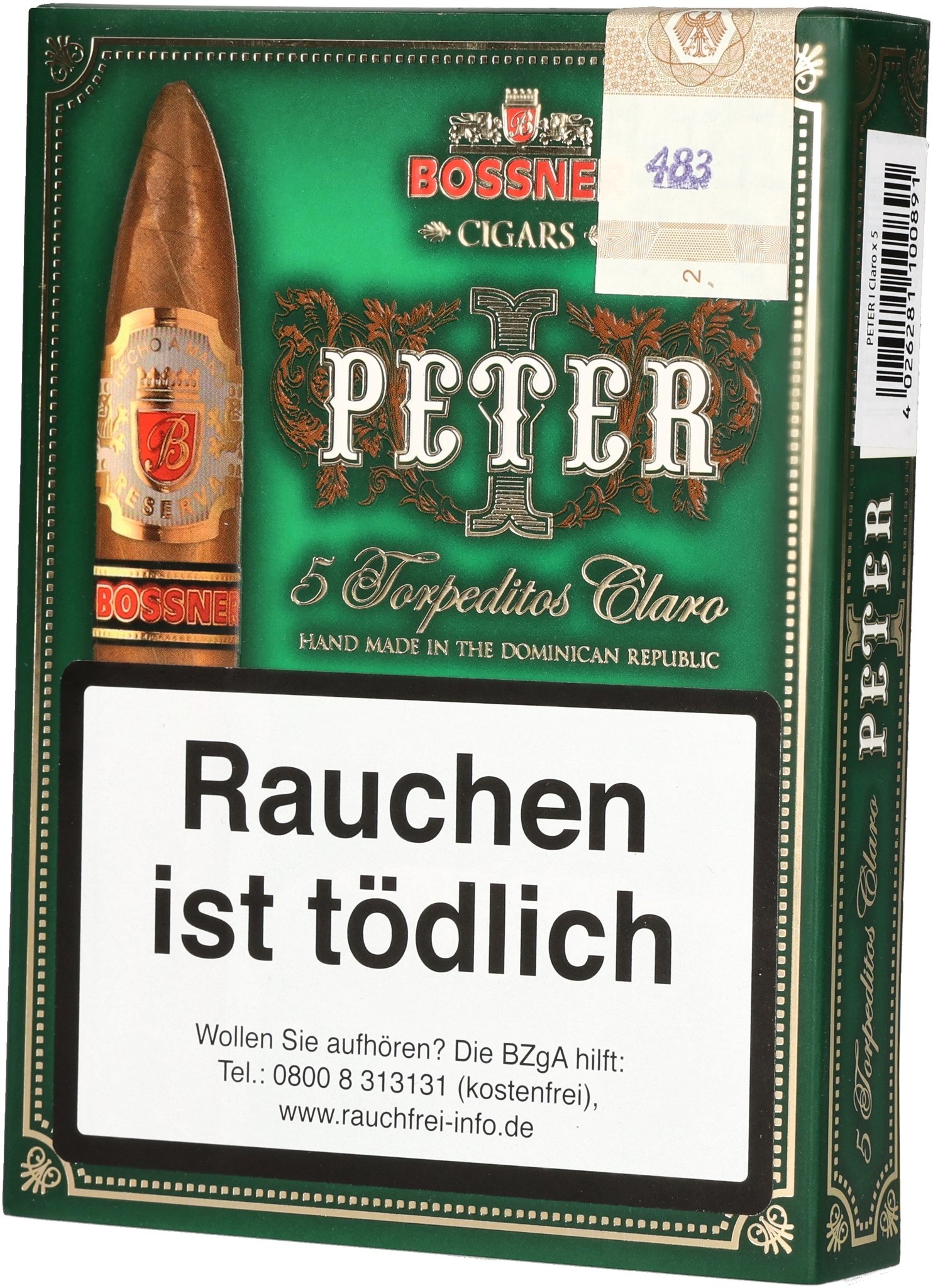 Bossner Classic Peter I. Torpedito (hell) Packung