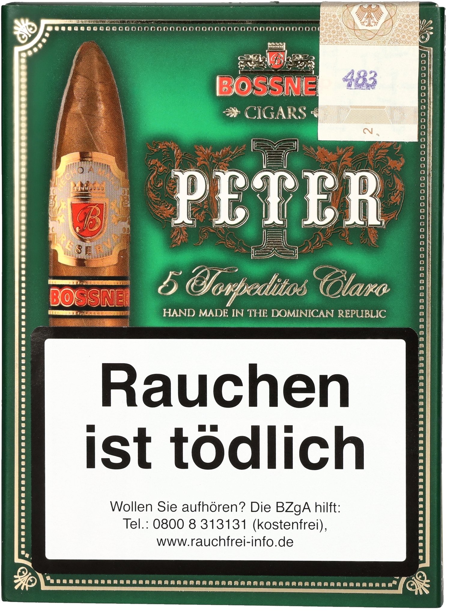 Bossner Classic Peter I. Torpedito (hell) Packung