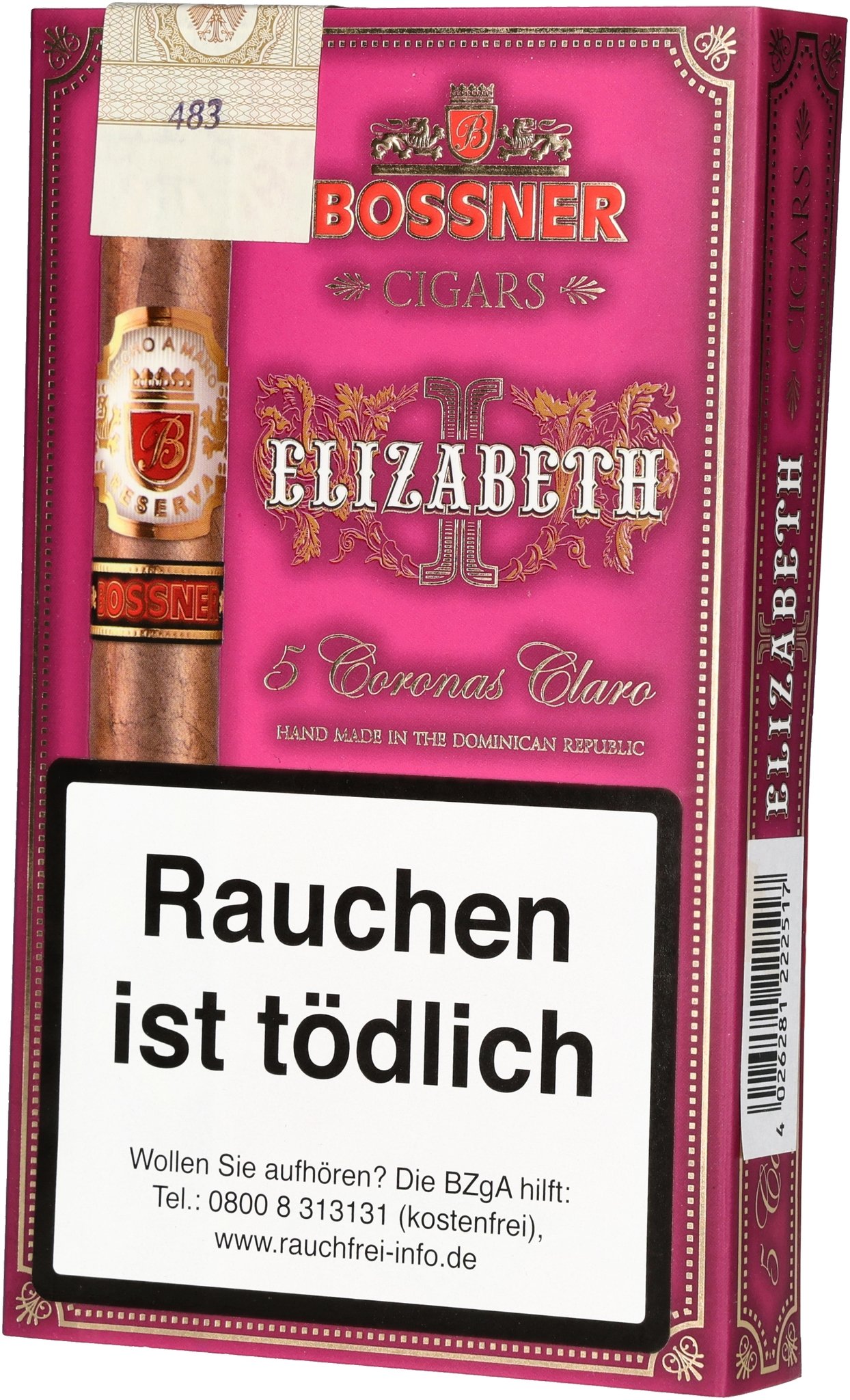 Bossner Classic Elizabeth I. Claro Corona Grande Packung