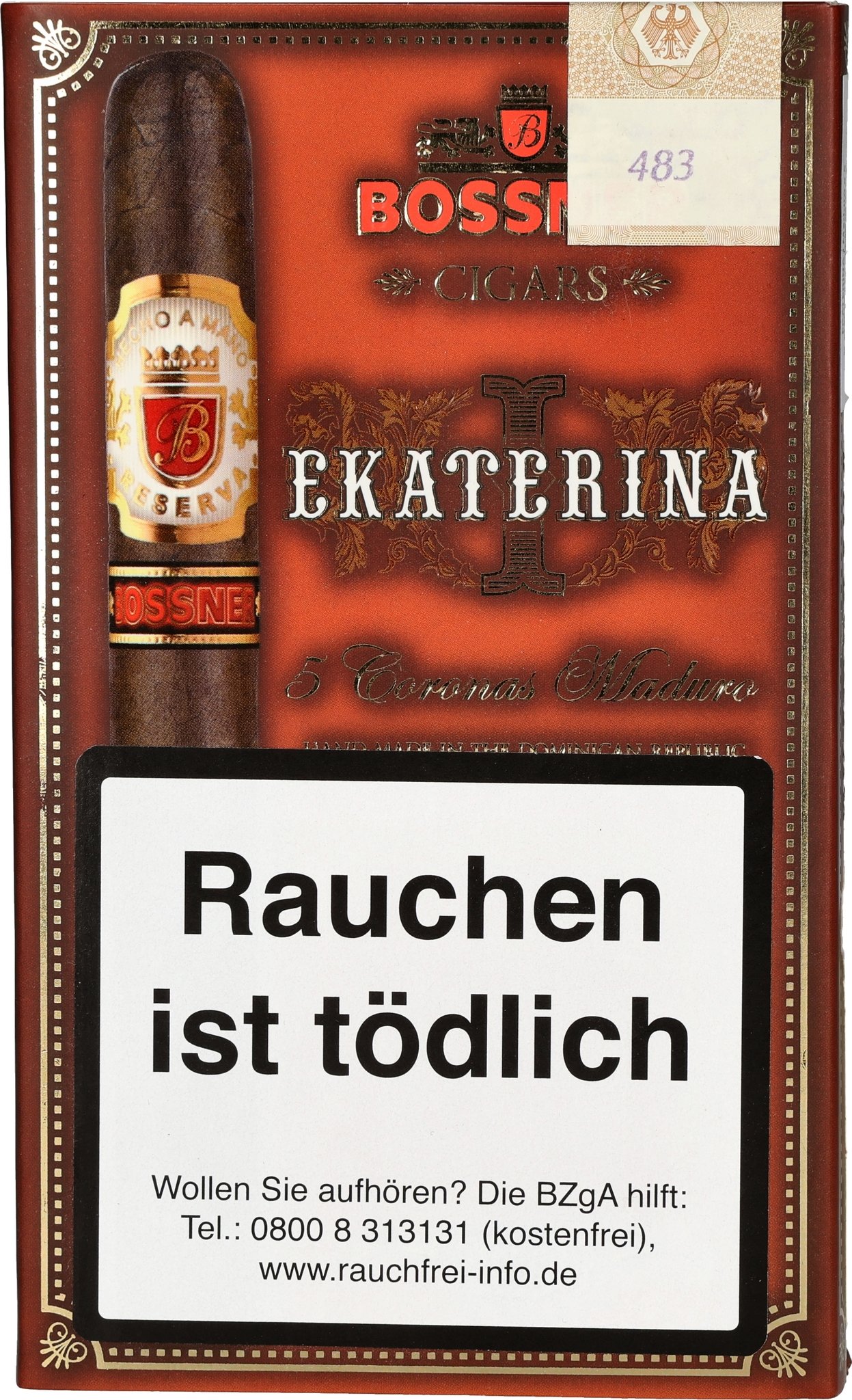 Bossner Maduro Ekaterina I. Maduro Corona Packung