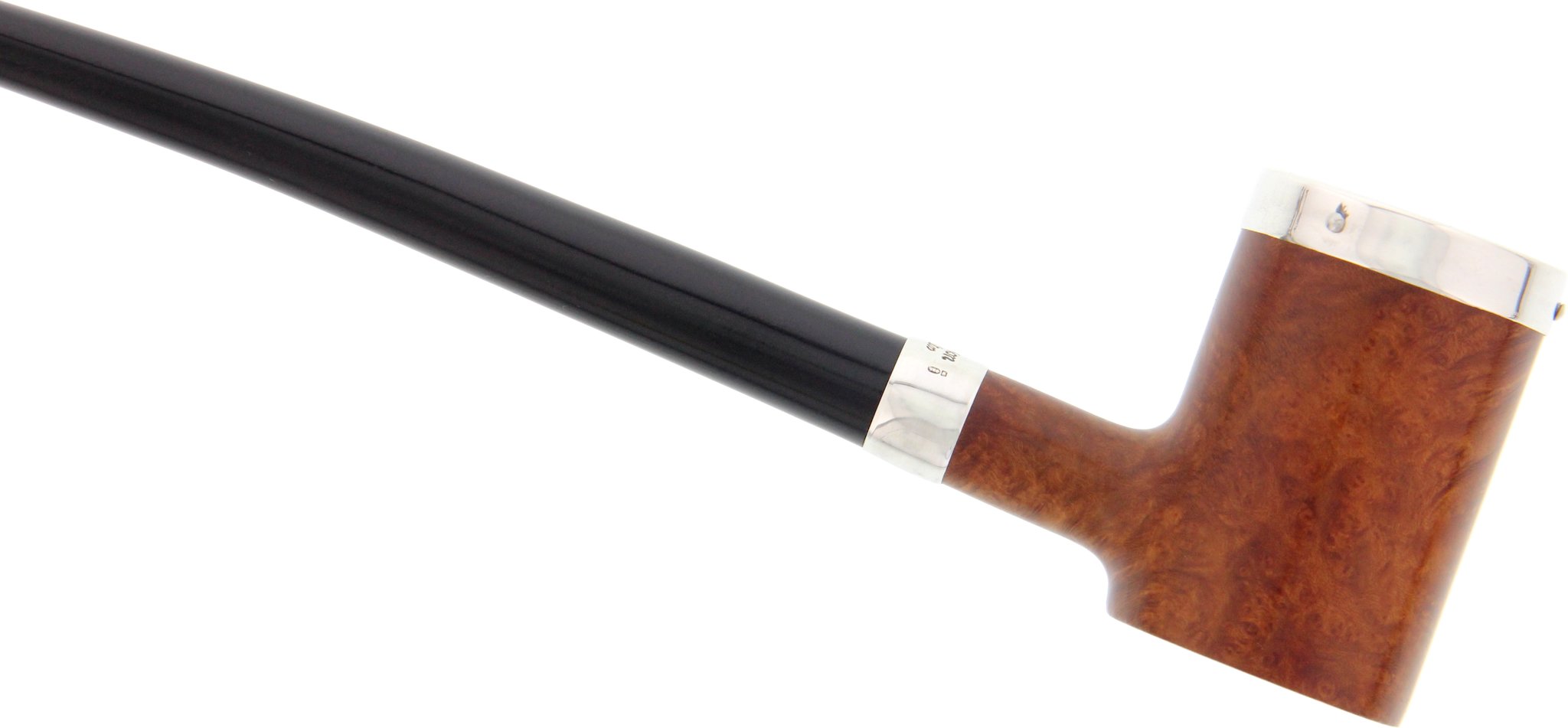 Peterson Churchwarden Churchwarden Braun - Tankard silver Cap Detailbild 2