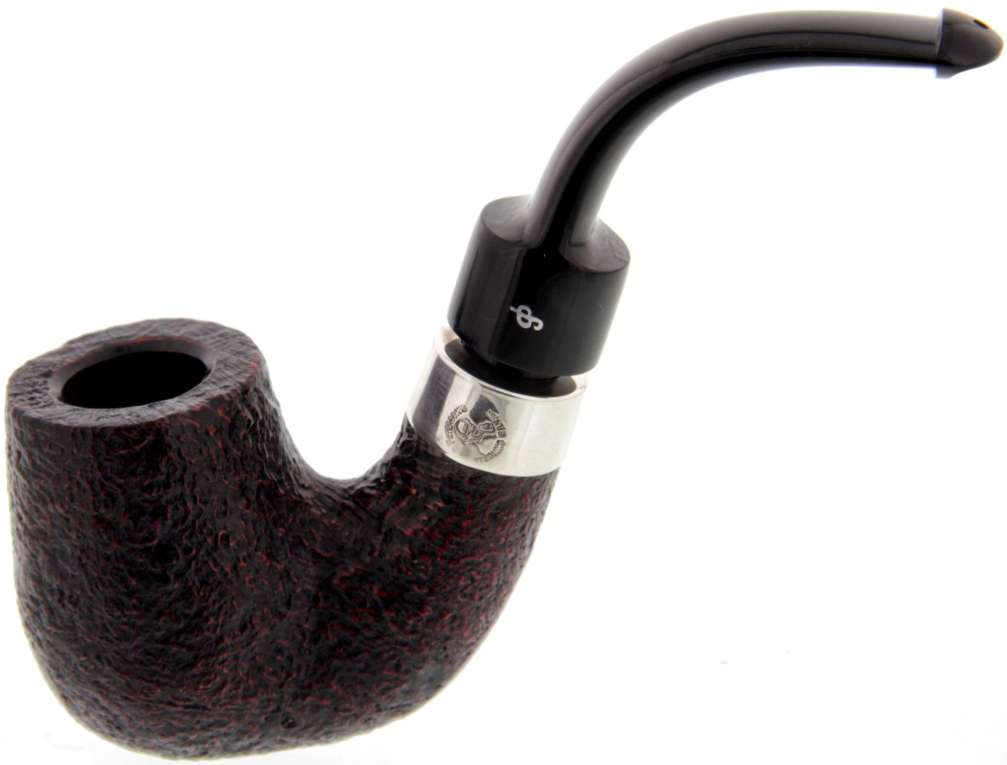 Peterson House Pipe XL Sandblast Bent - Lippenbiss