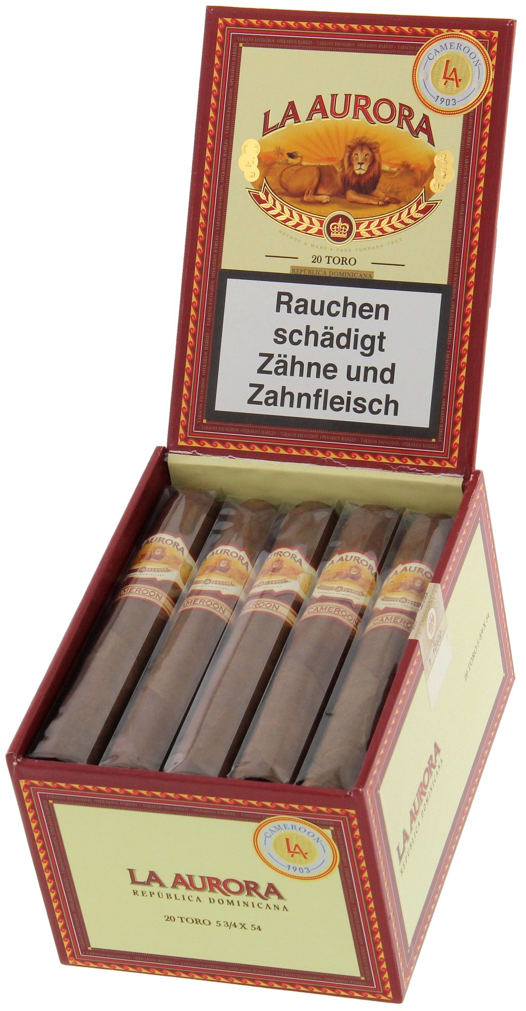 La Aurora Cameroon 1903 Toro Kiste offen