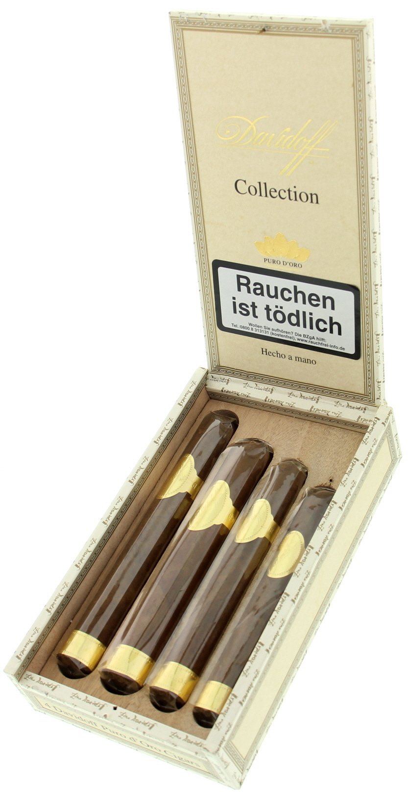 Davidoff Geschenkset Puro D’Oro Collection Kiste offen