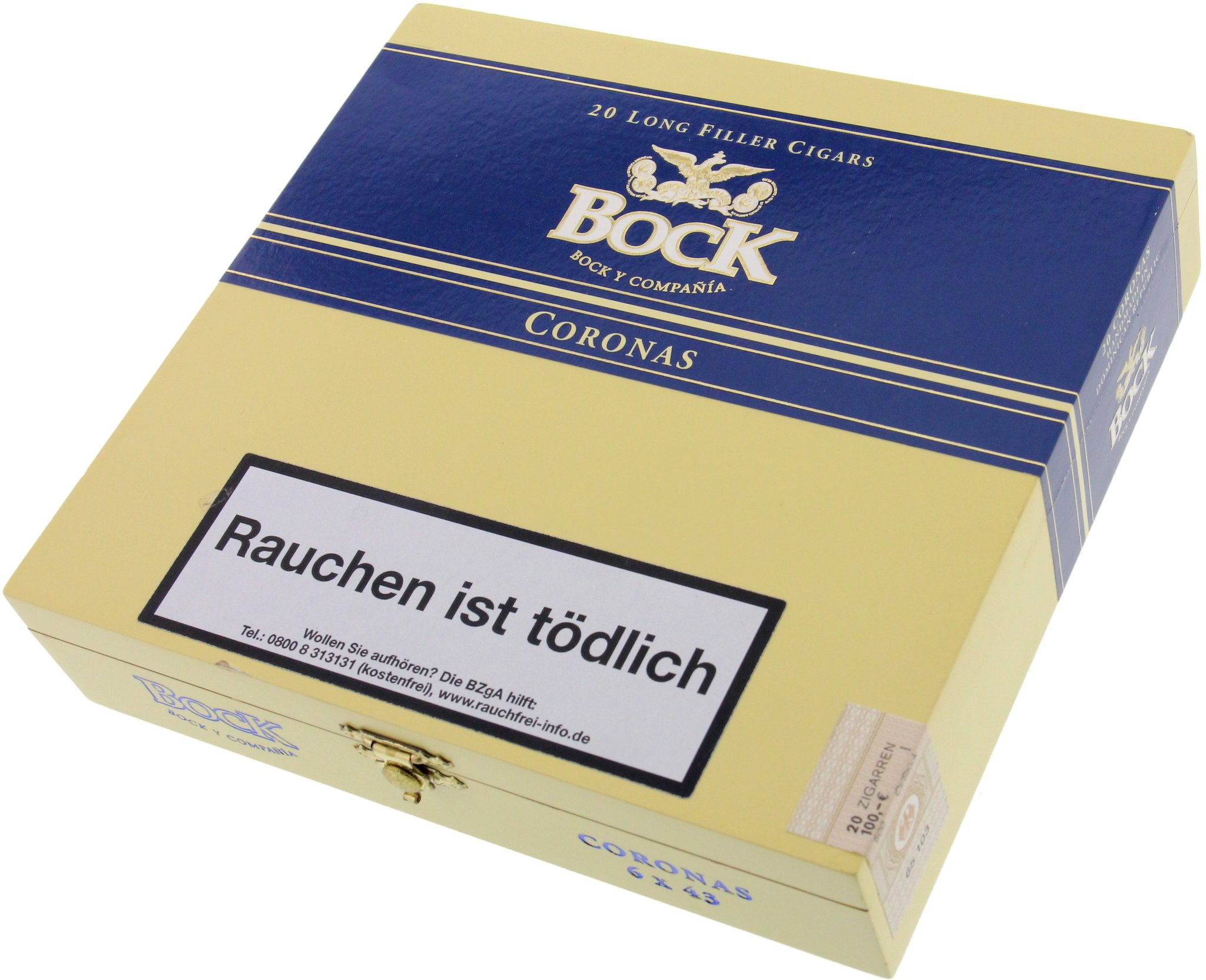 Bock y Ca. Corona Kiste neues Design