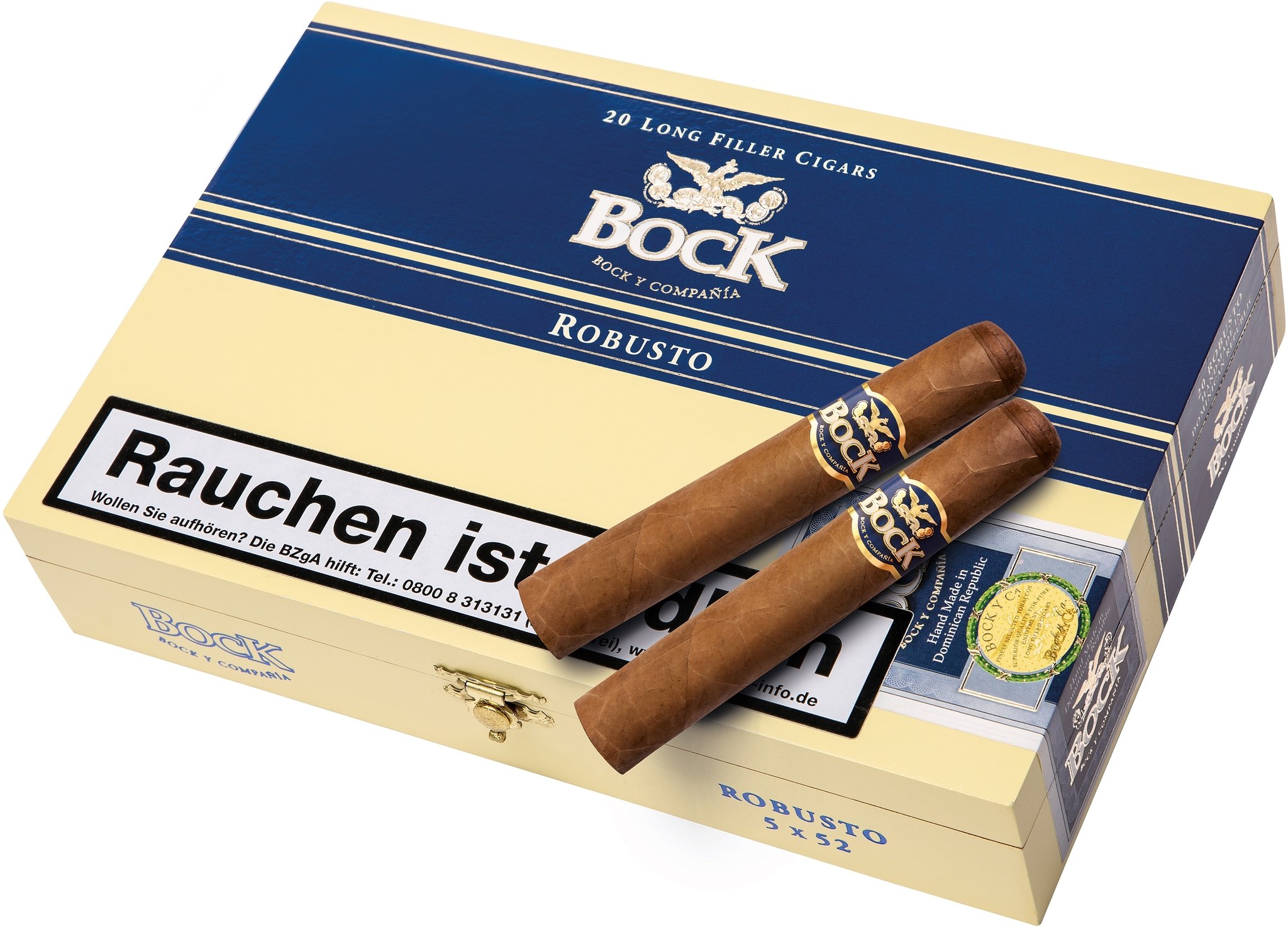 Bock y Ca. Robusto Kiste mit Zigarren