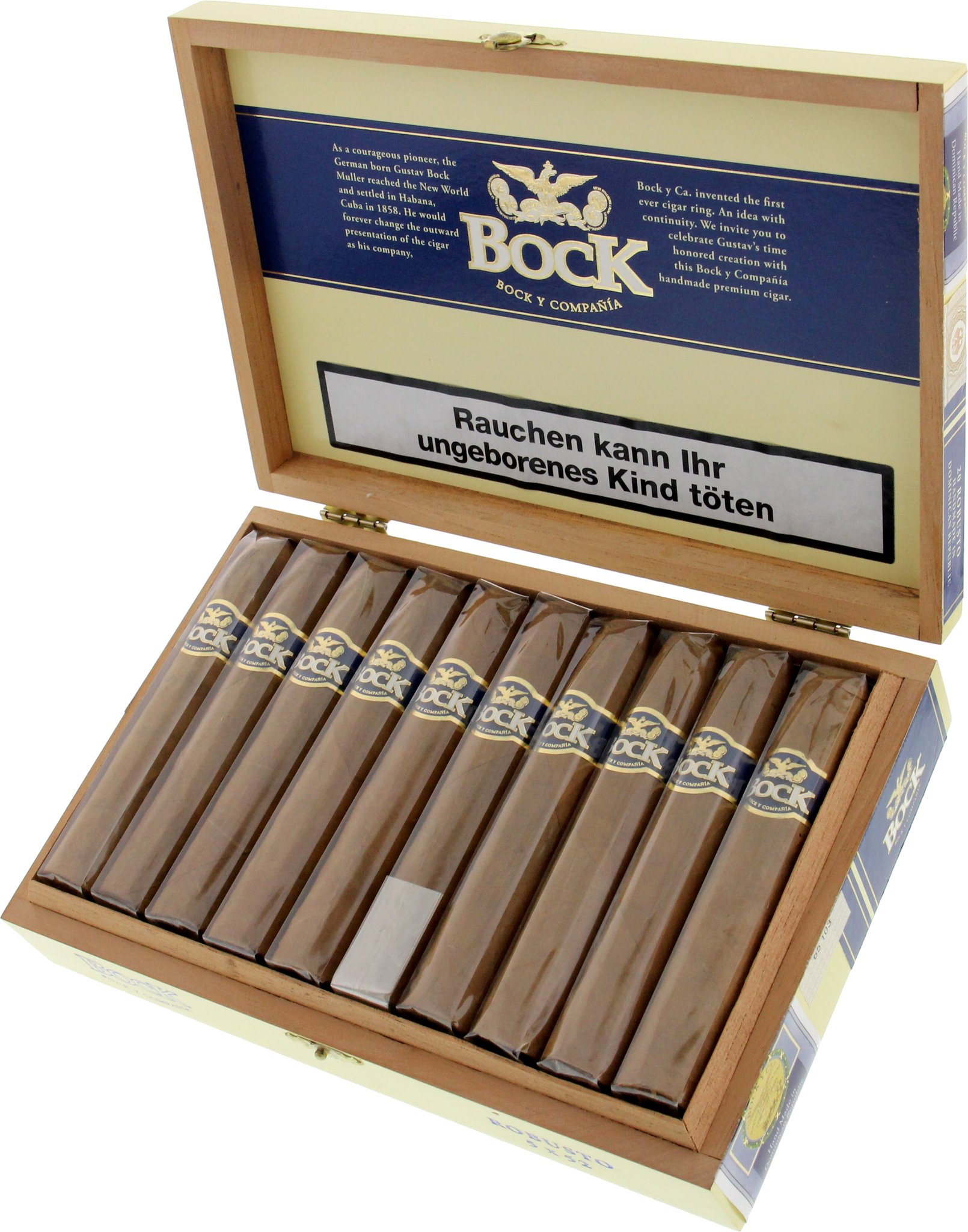 Bock y Ca. Robusto Kiste offen