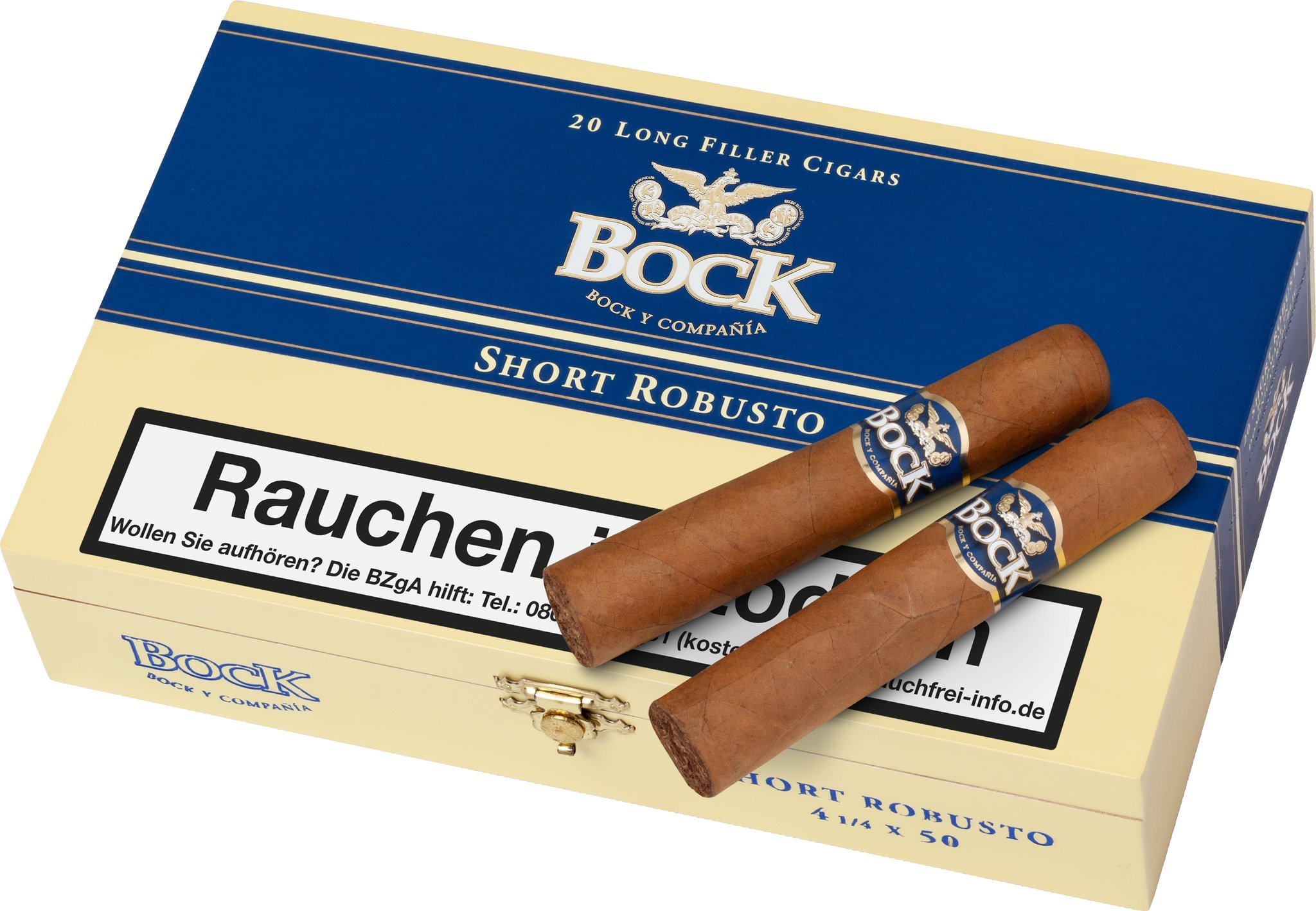 Bock y Ca. Short Robusto Kiste Detailbild