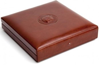 Dunhill The White Spot Reisehumidor Bulldog brown für 10 Zigarren (HS3010B)