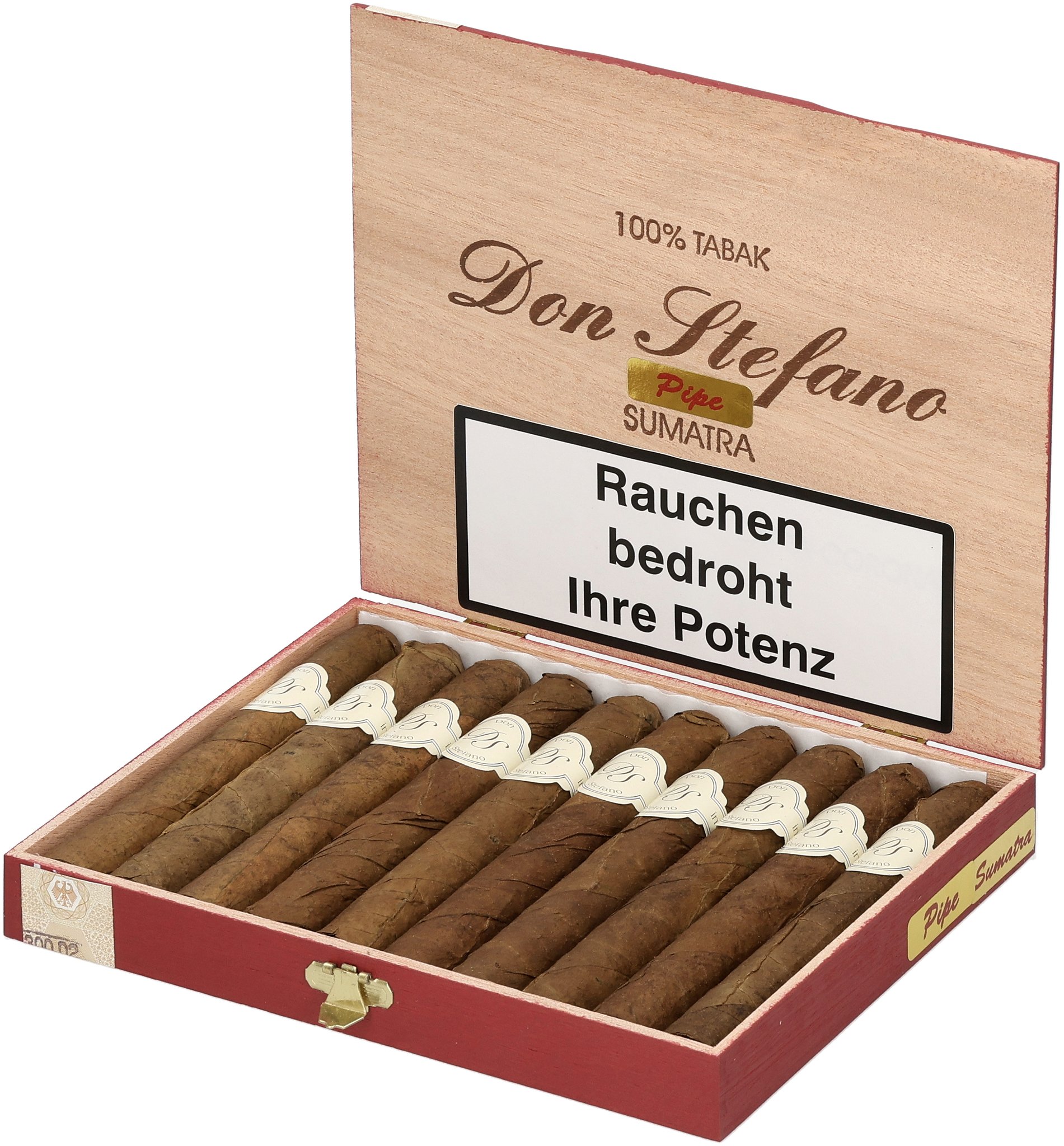 Corona Pipe Sumatra Kiste offen