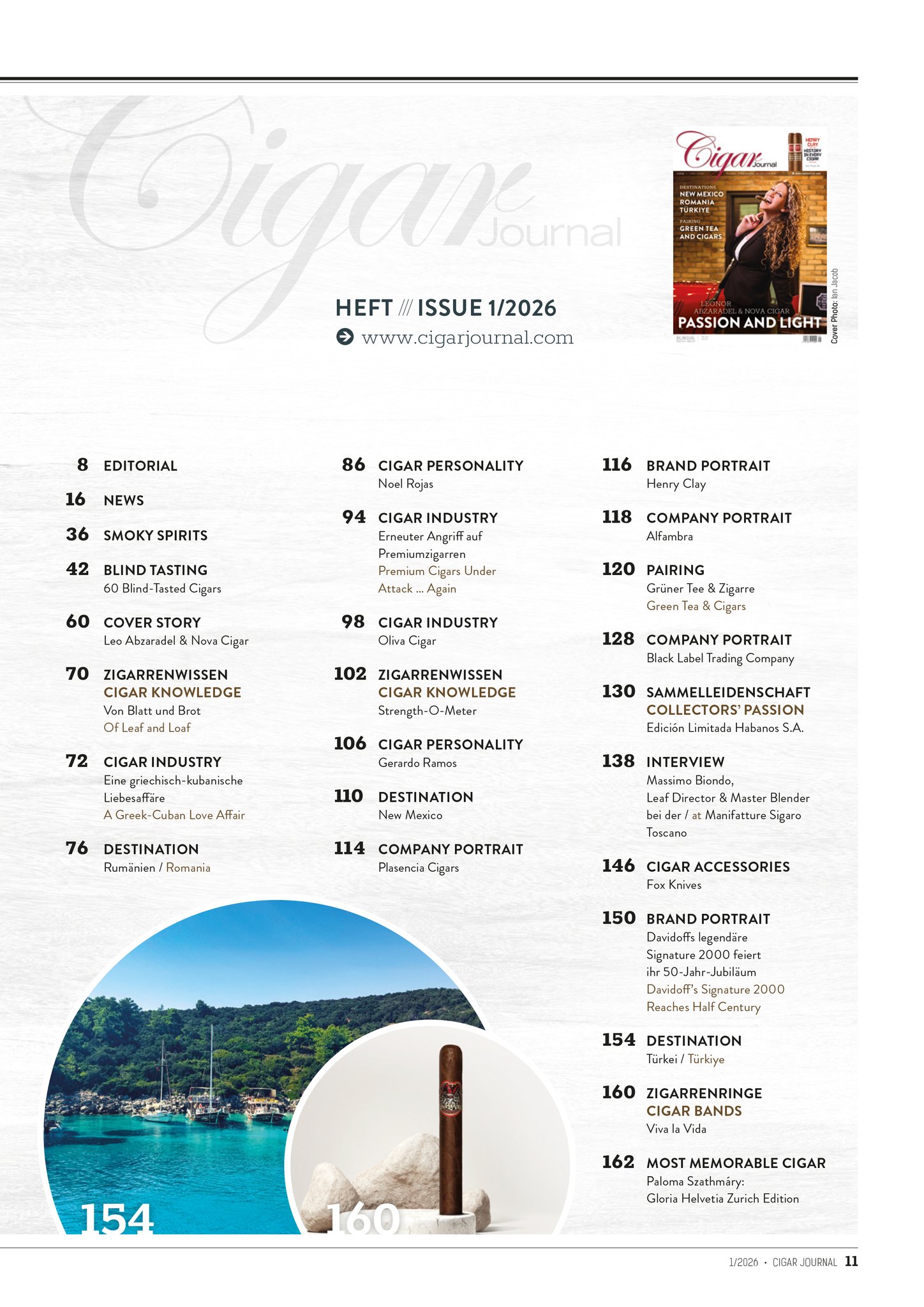 Ausgabe 1/2026 Passion and Light Inhalt 2