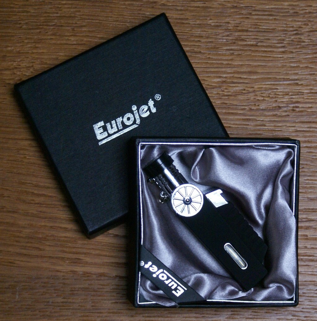 Eurojet Jetflame Jetflame Pocket Torch - schwarz silber (25117)