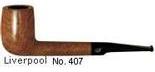 Davidoff Hellbraun natur poliert [Série 400] Liverpool  No. 407
