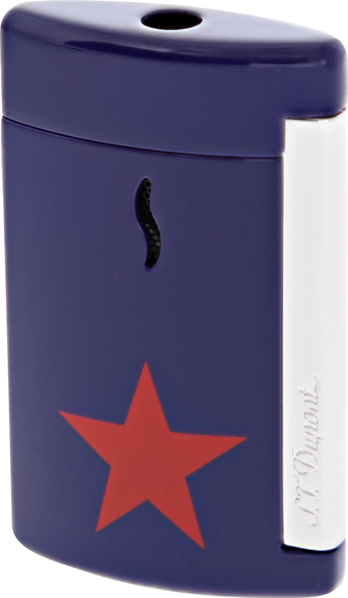 S.T. Dupont Minijet blue red star (Ausstellungsstück) (010530)