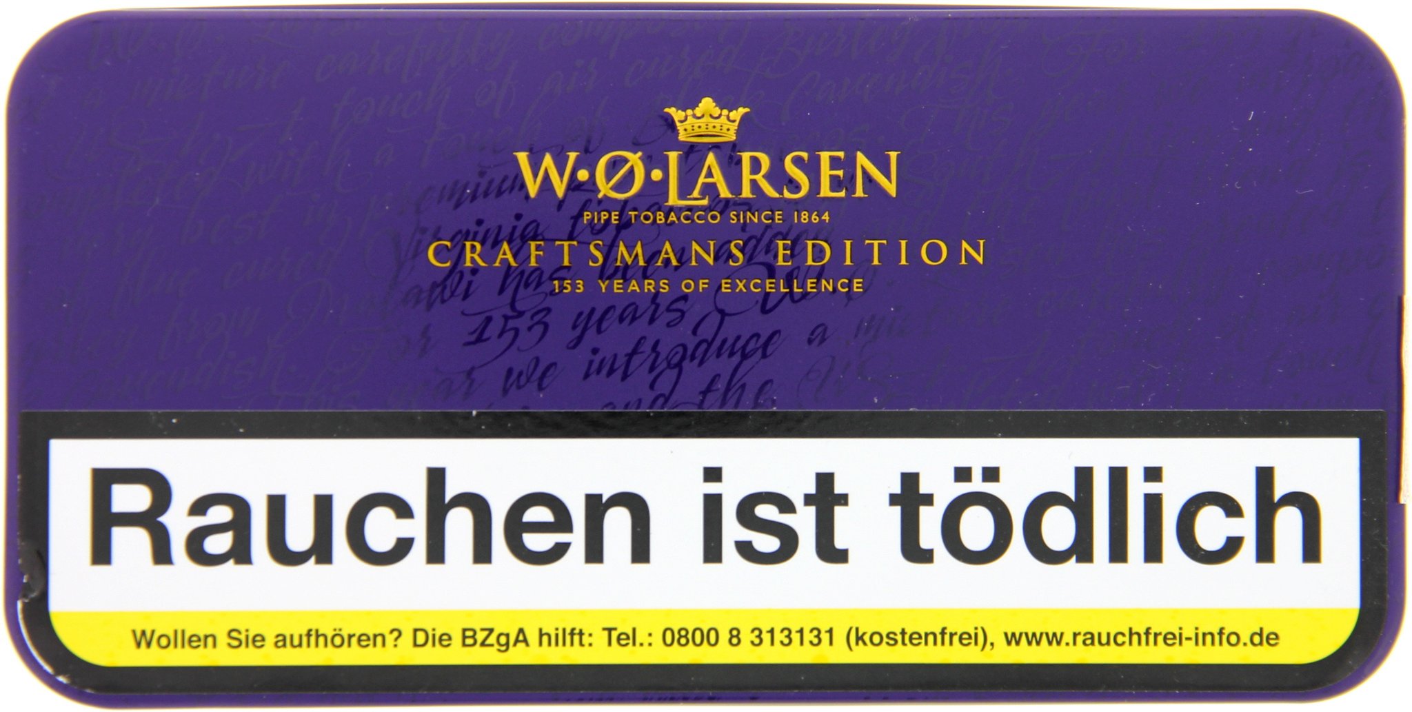 W.O. Larsen Jahrestabak Craftsmans Edition 153 Years of Excellence - 100g Dose