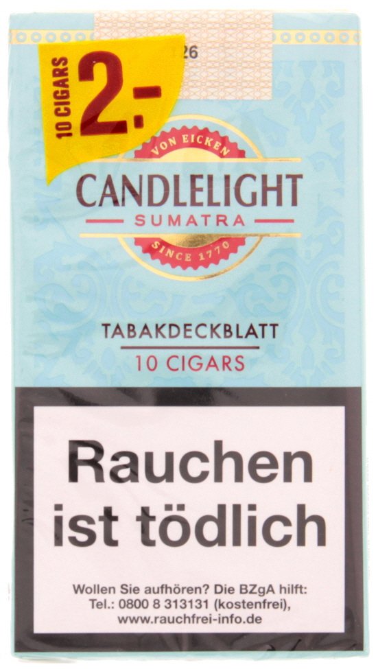 Candlelight Aromatic Senorita Naturdeckblatt Sumatra