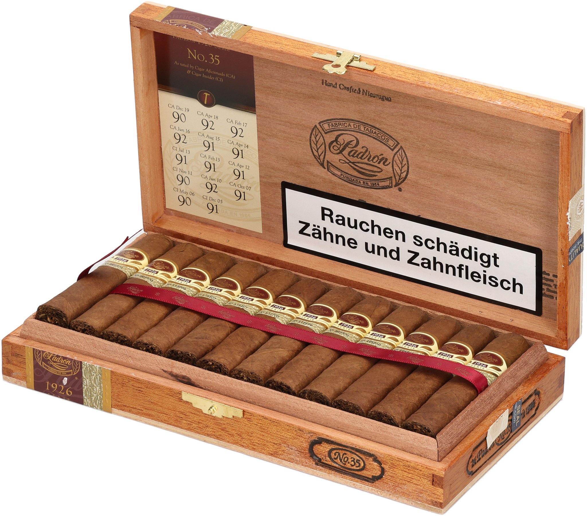 No. 35 NATURAL Box open