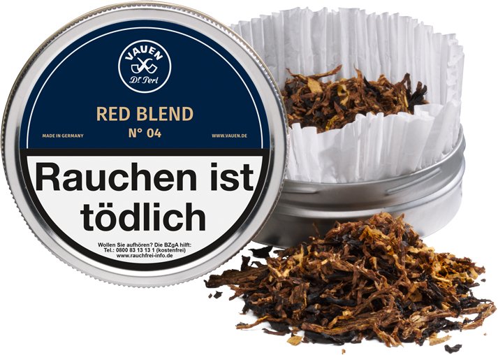 Vauen Pfeifentabak Red Blend No. 4 50g Dose Detailbild