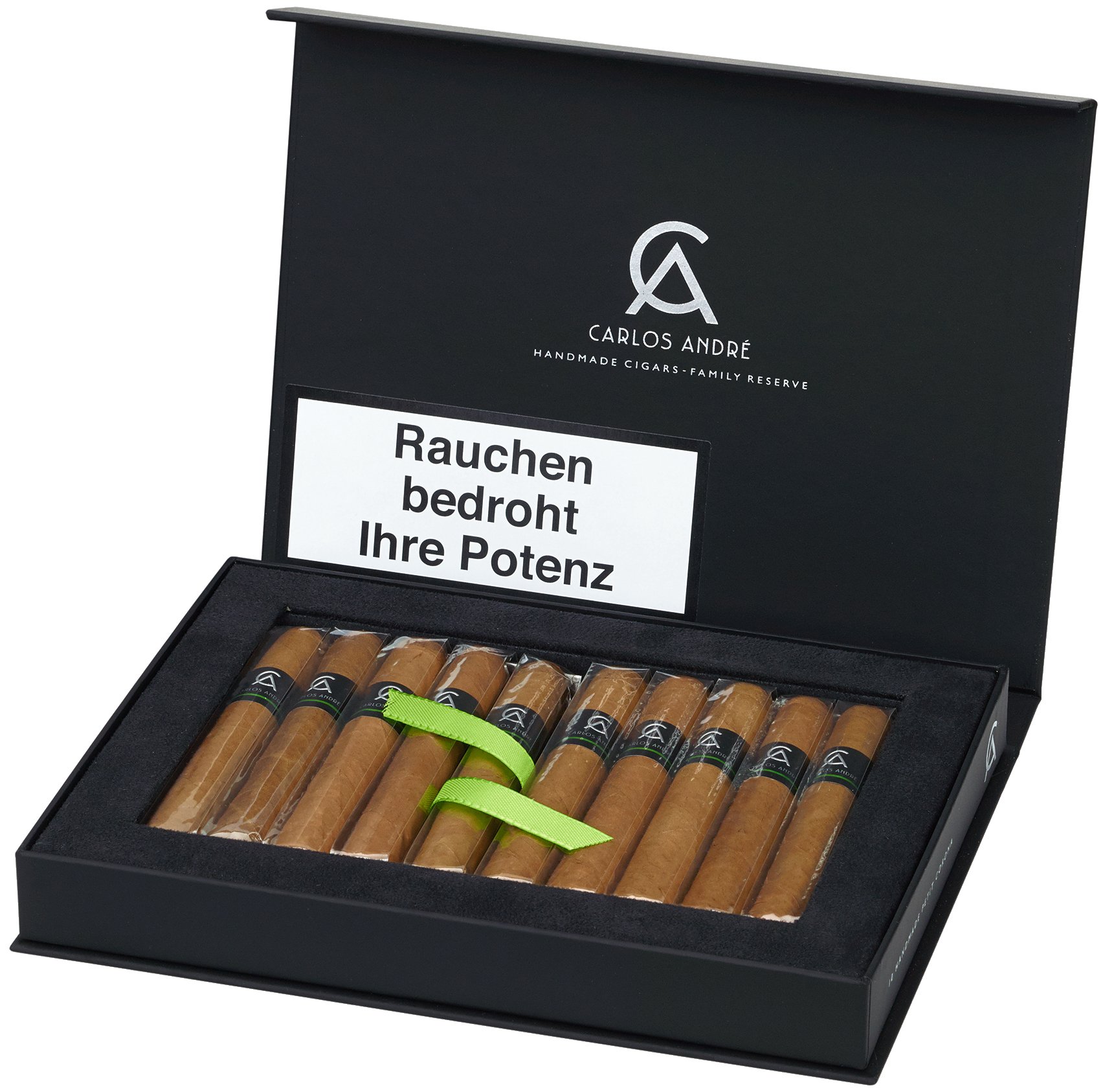 Carlos André Family Reserve Petit Corona Kiste offen