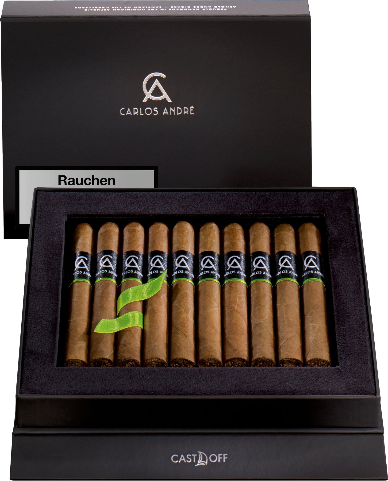 Carlos André Family Reserve Petit Corona Cast Off Kiste Detailbild