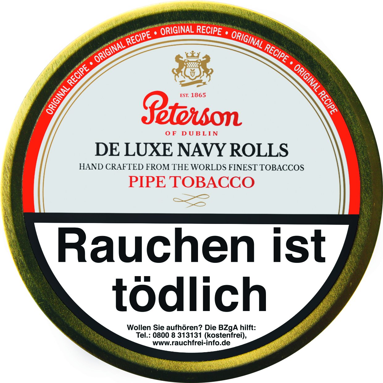 Peterson Pfeifentabak De Luxe Navy Rolls 50g Dose