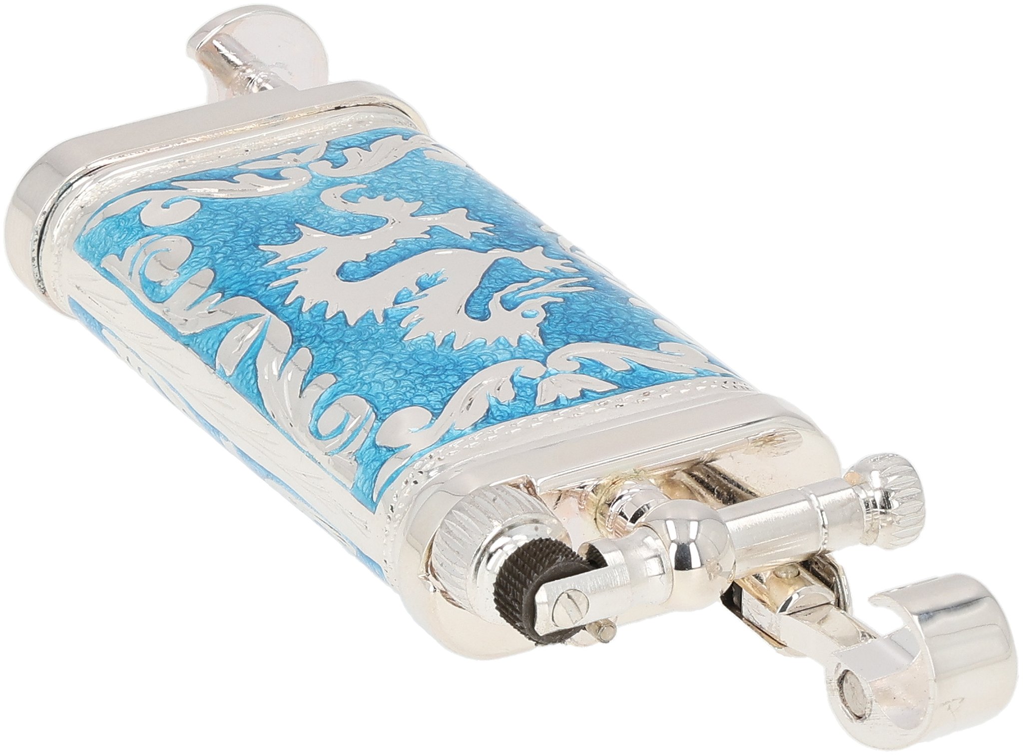 Doubleside Dragon Emaille azur 08