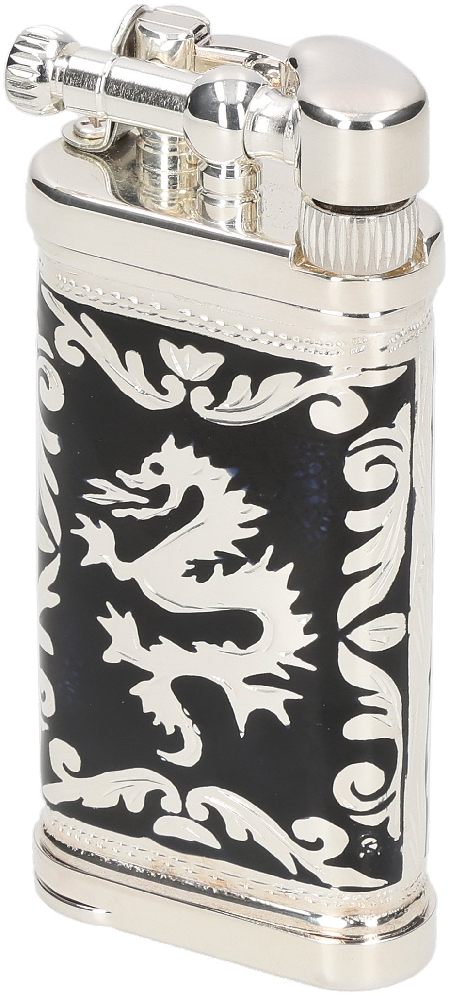 Doubleside Dragon Emaille schwarz 0