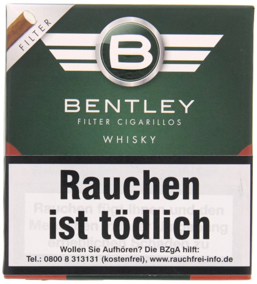 Bentley Cigarillos Filter Cigarillos Whisky (20er Packung)