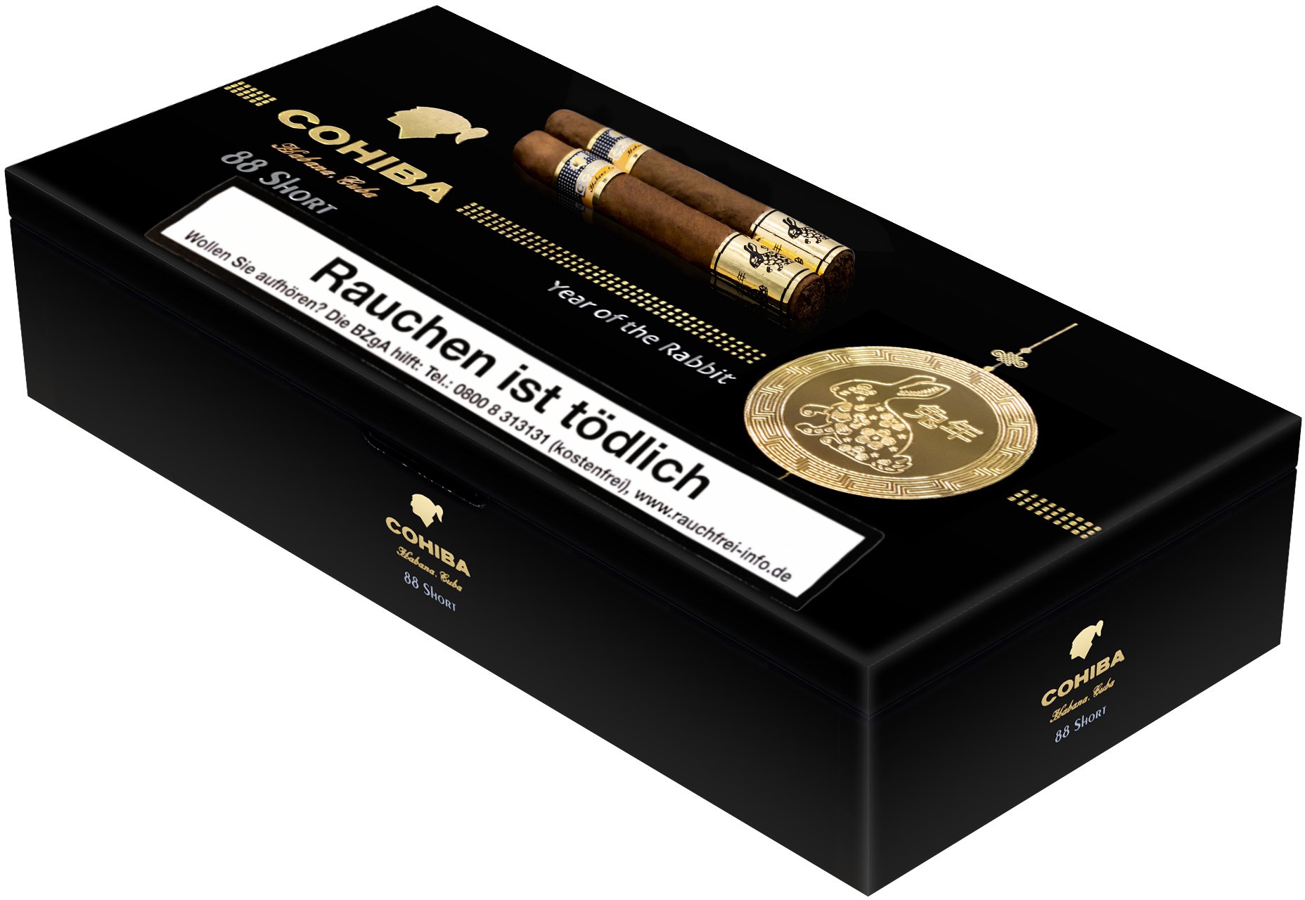 Cohiba Zigarillos Short Year of the Rabbit Gold Plated (88er)_04