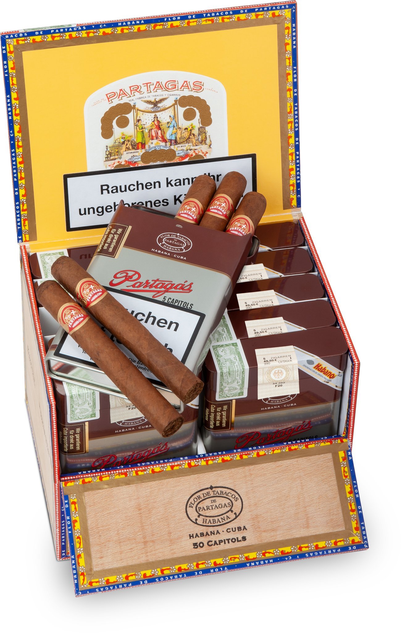 Partagas Capitols 50er Kiste
