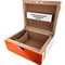 Guy Janot Classic Humidor weiß/orange Lack für 50 Zigarren (631) offen