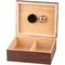 Classic Humidor Walnuss (561273) mit Acrylpolymerbefeuchter & Adorini Haarhygrometer offen